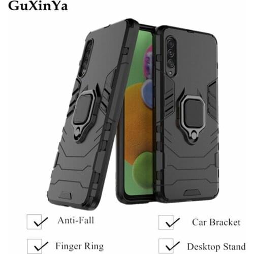 Guxinya Phone Cases For Samsung Galaxy A90 5G Cases Luxury Armor Magnetic Ring Cover For Samsung A90 5G Fundas SM-A908F SM-A908B