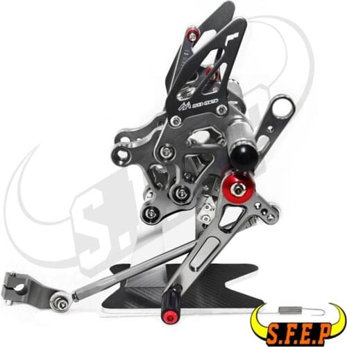 CNC Adjustable Footrest Rear Sets Rearsets For Aprilia RSV4 FACTORY/R 2009 2010 2011 2012