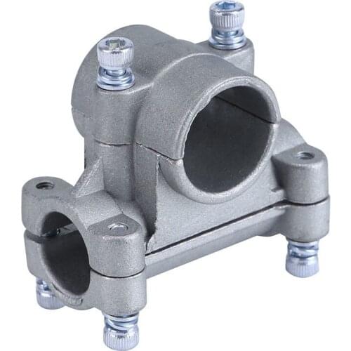 Silver Handle Holder 19mm Anti-Rust Lawn Mower Trimmer Aluminium Alloy Thick Bracket Space Saving Flexible Durable