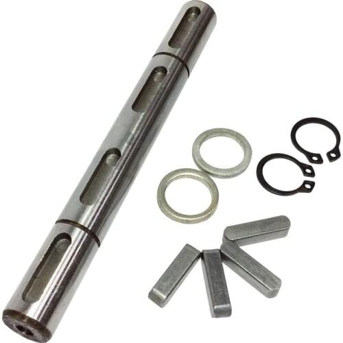 Diameter 18mm Double Output Shaft Fit for Worm Gearbox NMRV040 Double Output Shaft+Gaskets+S ring+Corner pin For 040 Gearbox