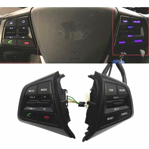 For Hyundai ix25 (creta) 1.6L 2.0L Steering Wheel Control Buttons Remote Cruise Control Bluetooth Button with Wire