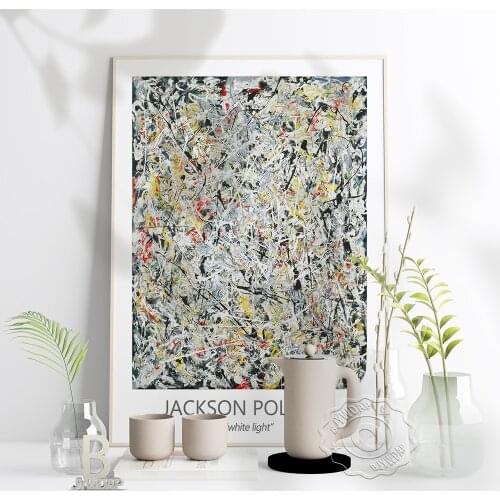 Jackson Pollock Abstract Design Art Exhibition Poster, Modern Wall Art Print, Pollock Abstract Expressionism Home Decor Gift