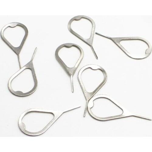 SIM needle 100pcs Stainless Steel Needle for iPhone iPad Samsung for Huawei xiaomi Tool wholesale