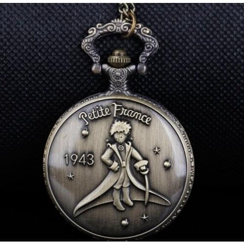 Stainless Steel Metal Case Pocket Watches Alloy Quartz Pocket Watches for Little Boys Children