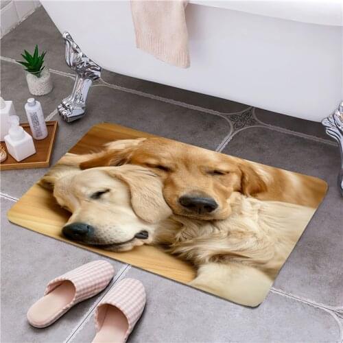 Golden Retriever Entrance Door Floor Mat Door Mat Non-Slip Foot Pad Home Welcome Carpet For Hallway Bath Kitchen Doormat