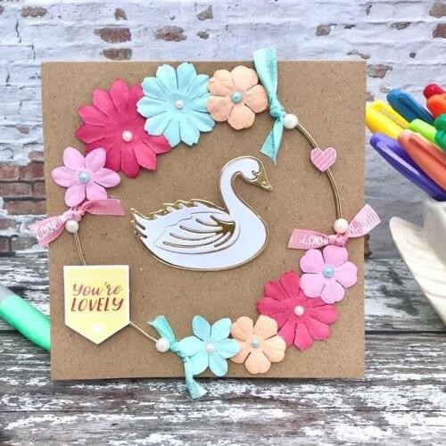 Panalisacraft Mother Swan Metal Cutting Dies And Stamps cut die scrapbooking Album Paper Card Craft Embossing