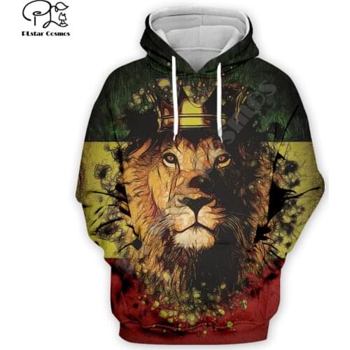 Newest Reggae Lion Singer HipHop Legend Bob Marley Funny NewFashion Harajuku 3DPrint Men/Women Autumn Pullover Casual Hoodies B4