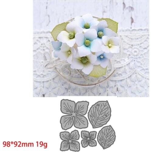 New Dies For 2020 3 flowers and 2 leaves Metal Cutting Dies Embossing Scrapbooking Stencil Craft Cut Dies For DIY Card Handmade