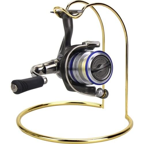 Anti-slip Fishing Wheel Display Rack Stainless Steel Bracket for Fish Rod Bait Cap