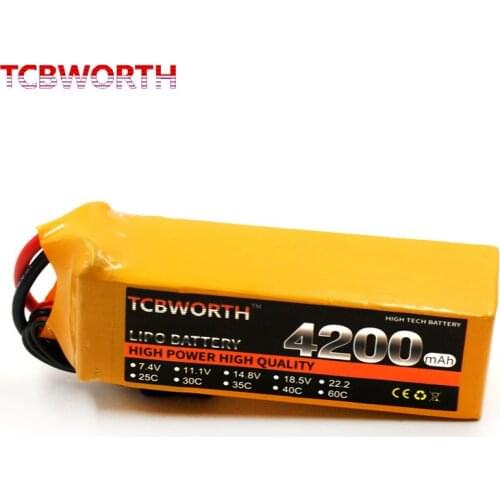 RC Toys LiPo Battery 6S 22.2V 4200mAh 30C 40C 60C Burst Rate Max 120C For RC Airplane Quadrotor Helicopter Car Boat Truck Drone