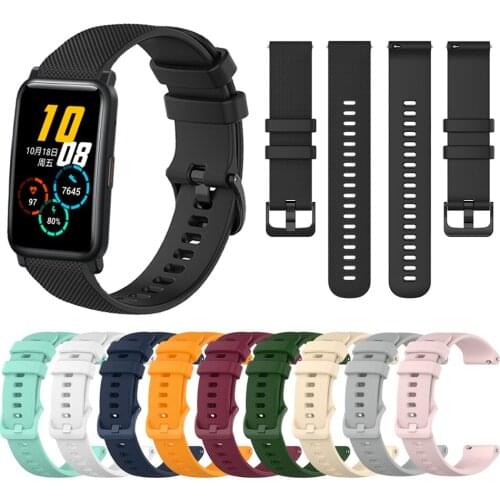 20mm Sport Silicone strap for Huawei Honor Watch ES Bracelet for HONOR Magic Watch 2 42mm Replacement Watchbands