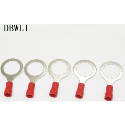 RV1.25-12 1000PCS 22-18 AWG 1/2" Insulated ring Terminals Electrical Crimp Connector