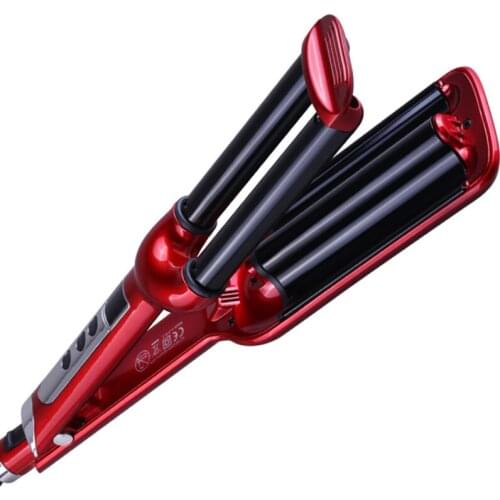 EU Plug Ceramic Panel Hair Curler Electric Hair Curling Iron 14-gear LCD Digital Adjustable Temperature Hair Curler Splint