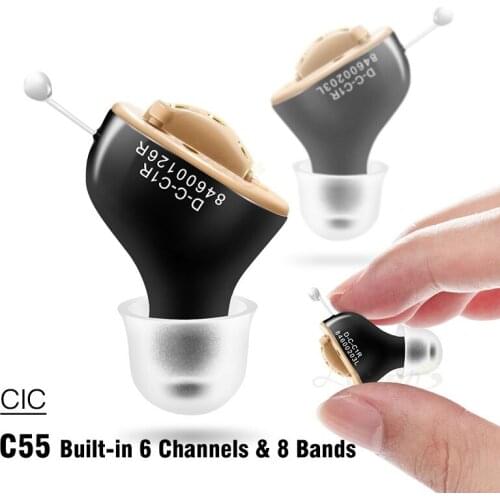 Digital Hearing Aids For Seniors Rechargeable With Noise Cancelling Invisible Wireless Sound Amplifier Elderly Severe Loss Aid