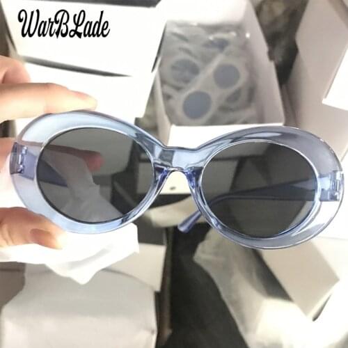 WBL 2020 Classic Oval Ladies Sunglasses Clout Goggle Kurt Cobain Glasses Vintage Retro Sun Glasses Womens UV400 Gafas De Sol