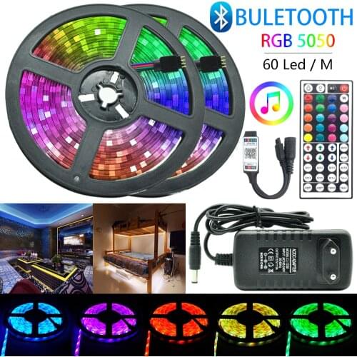 LED Strip Light RGB 5050/2835 60LED/M Waterproof Flexible Lamp Color Changeable Flexible 5M 10M 15M 20M TV Computer Decoration