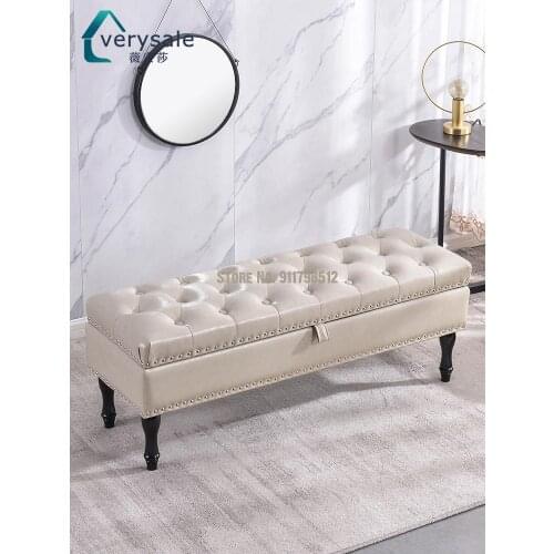 European-style sofa stool shoe store shoe changing stool multifunctional entrance storage stool fitting room storage stool foot