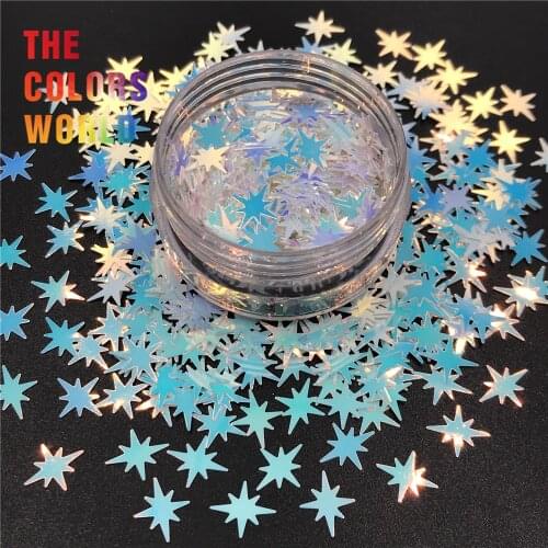 TCT-058 Polaris Exploding Star Shape Nail Glitter estrella polar Nail Art Decoration Nail DIY Decoration Nail Gel And Body Art