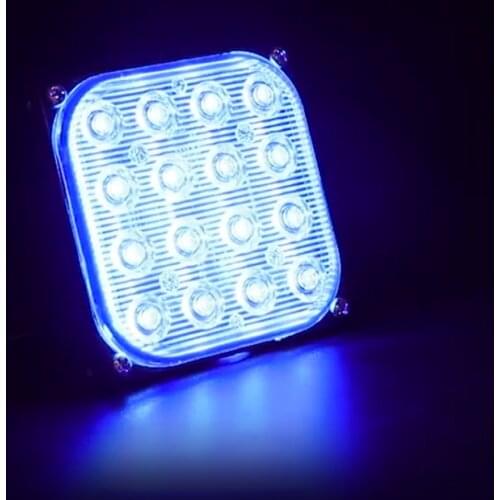 Ultra Thin 16 LED Square Pickup Side Light High Brightness Dc12v-24v Car Lights Bar Accessories Truck Side Light