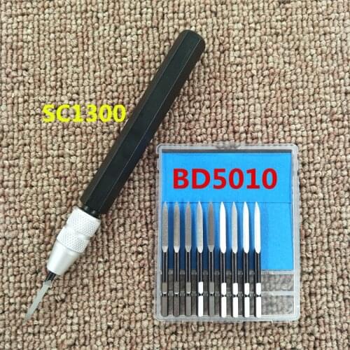 High quality trimming knife, deburring knife, adjustable triangular scraper, alumina handle, SC1300 blade, BD5010