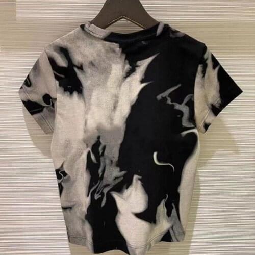 Gothic Short Sleeve Roundneck Indie Summer T-shirt for Woman 2021 Designer Luxury Female Tops Tee Clothing Harajuku Kpop