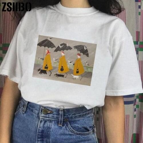 Women shirts clothing vintage vegan jersey Top Print clothes Harajuku Female chemise Harajuku punk T-Shirt Short Sleeve camisas