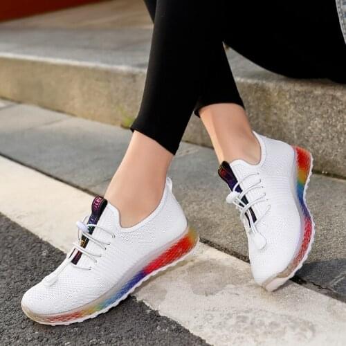 Women Sneakers 2020 New Arrivals Brand Sport Shoe Running Shoes Fitness Outdoor Jogging Footwear Ladies Cute Colorful Soles Shoe
