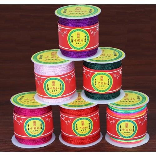 1mm 49 yards Jewelry Accessories DIY Bracelet Tassels Beading String Thread Wire Rope Chinese Knot Cord for Jewelry Craft Making