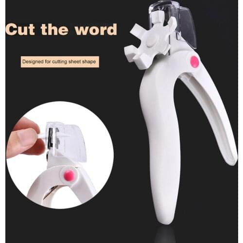 1 Pcs French U Shape Nail Edge Clipper Professional Stainless Steel Nail Art White Cutter Acrylic Gel False Tips Manicure Tool