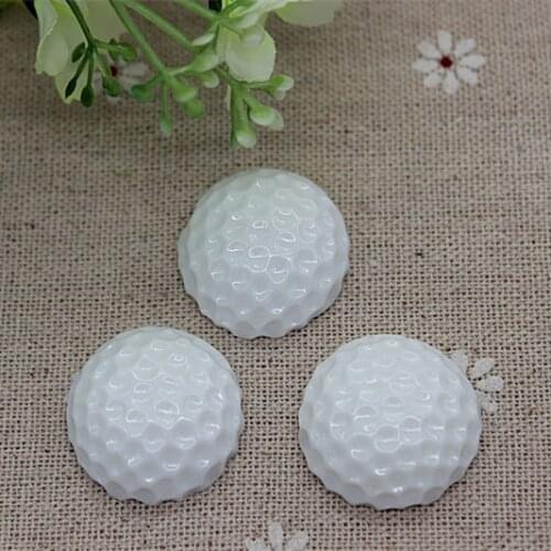 10PCS 24MM Cute Resin Sports Golf Ball Flatback Cabochon Embellishment Accessories DIY Scrapbooking Craft Making