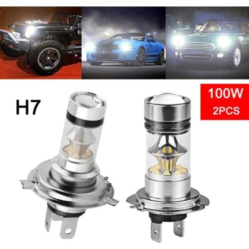 2Pcs H7 LED Lamps For Cars Headlight Bulbs Fog Light Ice Blue 8000K 3000K Car Driving Bulb White 12V Super Bright Car Headlight