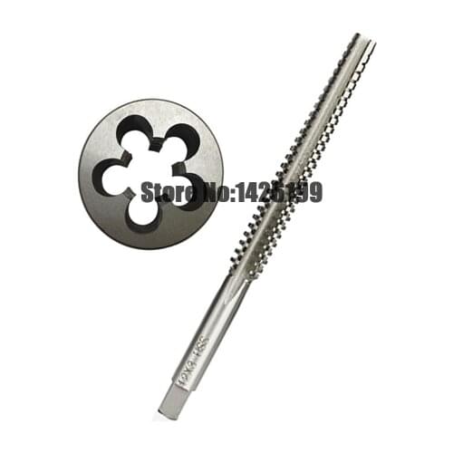 2PCS Metric Trapezoidal thread tap and Die set Tr8 Tr10 Tr12 Tr14 Tr16 Tr18 Tr20 Left hand taps Right Round dies T8 T10 T12 T14