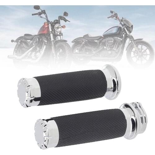 2Pcs Handlebar Cover Retro RSD Universal Modified Hand Bar Pad Grip Compatible with Sportster Dyna Softail Touring 1996-2018