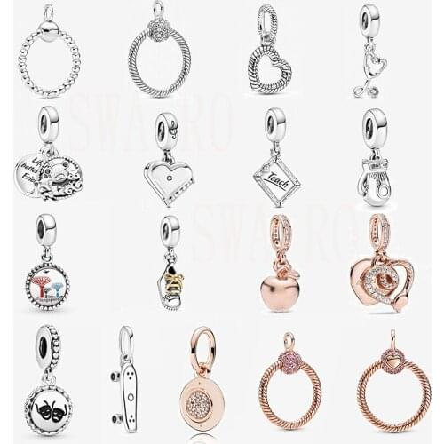 2020 Autumn New Fashion 1:1 S925 Bear, Fox & Squirrel, Baby Shoe, Stethoscope Heart, Boxing Gloves Charm Pendant Diy Bracelet