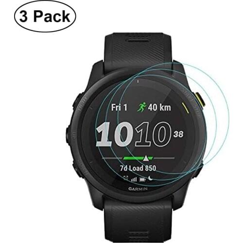3 Pack Garmin Forerunner 745 Screen Protector Tempered Glass, [2.5D 9H Hardness][Anti-Scratch]