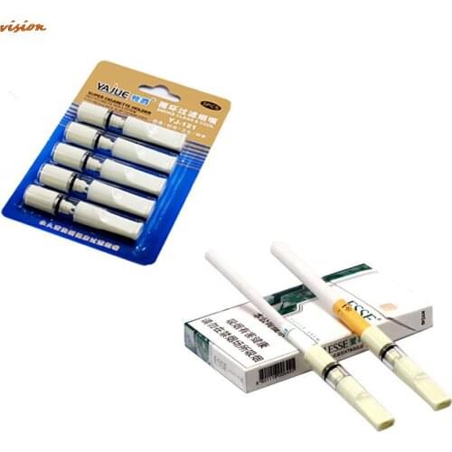 5Pcs/set Reusable Smoking Filter Pipe Tobacco Cigarettes Reduce Tar Cigarette Holder Cleaning Container Smoking Accessories