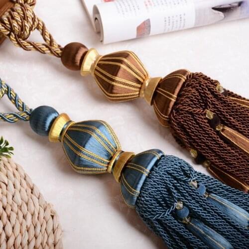 2pcs/lot Curtain Accessories Hanging Ball Curtain Tassel Bandage For Home Festival Decoration Tieback Bohemian Home Accessories