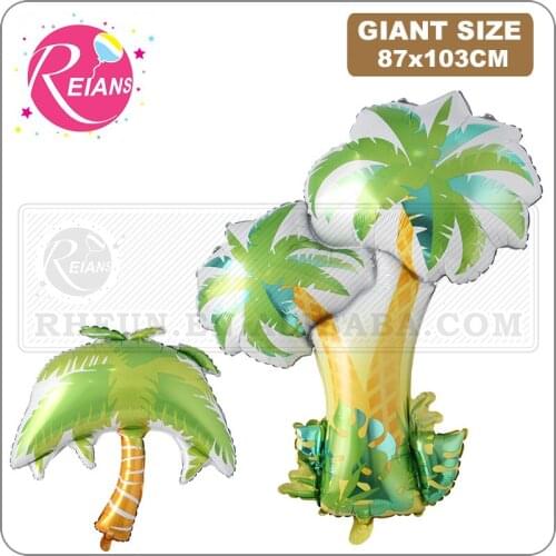 Big Coconut palm tree Foil Balloons Birthday Wedding party Decor Kids Adult Party Hawaii Beach Party Decoration baby shower ball