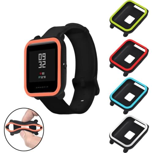 For Amazfit Bip Case Soft Silicone Full Cover Protector Shell Bumper for Xiaomi Huami Amazfit Bip Bit Youth Watch Accessories