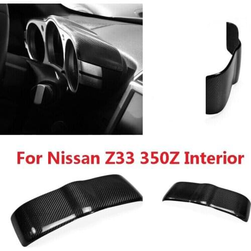 Fit For Nissan 350Z Z33 Carbon Fiber Dial-style Instrument Panel Decorative Cover Car Modified Interior Accessories