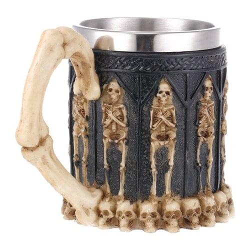 Mug Skull Head Wine Glass Resin Skull Personalized Gift Home Decoration Beer Bar Cup