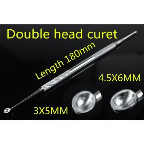 Medical orthopedic instrument oral Rhinoplasty Facial plastic Double head curet Scoop Hanging spoon Cosmetic Veterinary surgical
