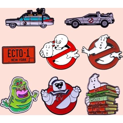 ZF2549 Movie Car Ghost Metal Enamel Pins And Brooches For Women Men Lapel Pin Backpack Bags Hat Badge Gifts Jewelry