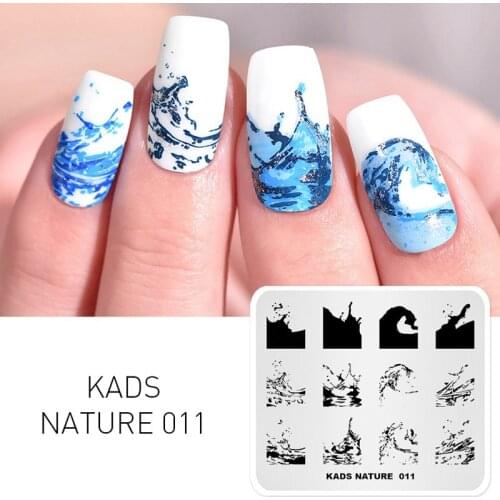 Missguoguo HOT Nail Stamping Plates Spray Design Templates Stamper Nail Art Manicure Accessories Printing Nails Templates
