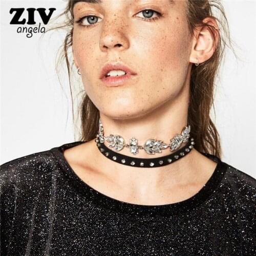 Hot Fashionable Boho Collar Choker Drop Double layer Crystal Beads Necklace Charm Vintage Statement Beads Neck Jewelry
