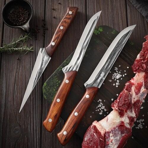 6 7 Inch Boning Knife Chef Knife Stainless Steel Kitchen Knife Multi-function Pocket Knife for Bones Fish Fruits and Vegetables