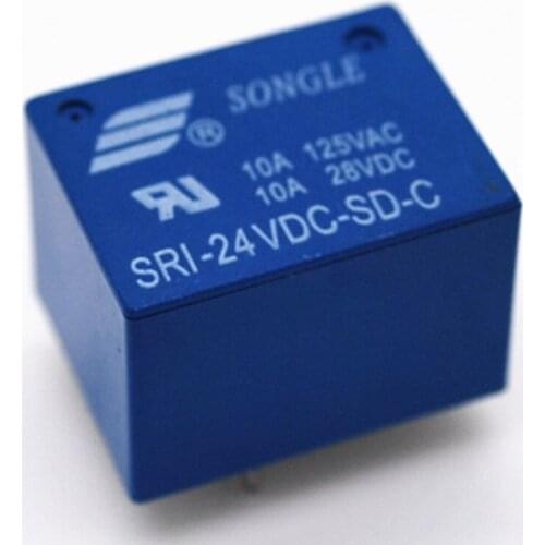 Wholesale 10pcs/lot 10A relay SRI-24VDC-SD-C