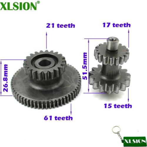 XLSION Starter Starting Dual Gears For Zongshen CB250 CB 250cc Air Cool Engine Dirt Motor Bike Motocross ATV Quad