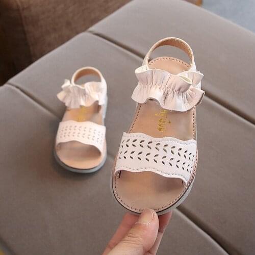 Girls Sandals 2020 New Summer Fashion Princess Shoes Children Baby Sandals Children Beach Shoes Non-slip B840