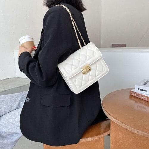 Pu Leather Mini Flap Crossbody Bag Fashion Spring Crossbody Shoulder Chain Purses Ladies Hand Bags